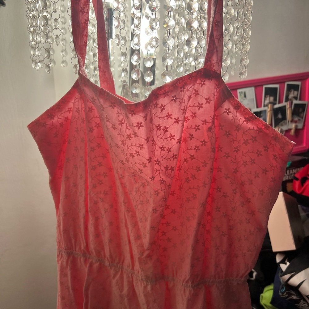 Star Patterned Pink Peplum Top